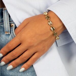 PUFFED MARINER LINK BRACELET by Adina Eden